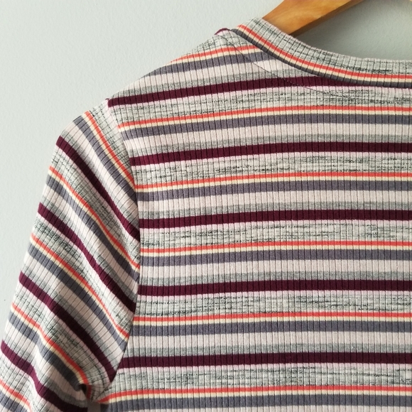 Wild Fable Ribbed Knit Striped Midi Dress - Picture 10 of 10